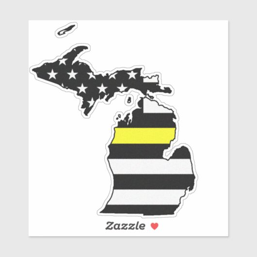 ミシガン州旗 シール (シート)