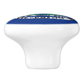 ミシガン州旗 セラミックノブ (側面)