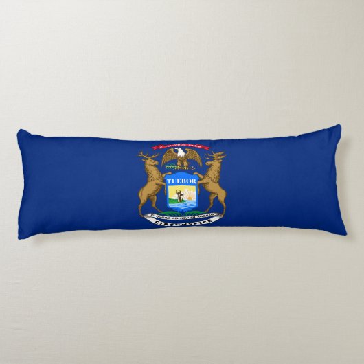 ミシガン州旗 ボディピロー (裏面)