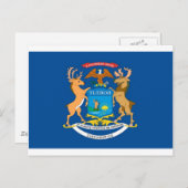 ミシガン州旗 ポストカード (正面/裏面)