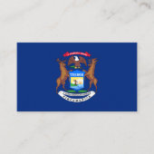 ミシガン州旗、ミシガン州旗 名刺 (正面)