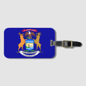 ミシガン州旗 ラゲッジタグ (正面横)