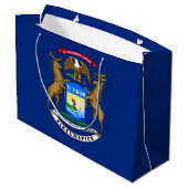 ミシガン州旗 ラージペーパーバッグ (裏面アングル)