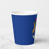 ミシガン州旗 紙コップ (正面)