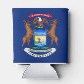 ミシガン州旗 缶クーラー (裏面)