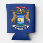 ミシガン州旗 缶クーラー (裏面)