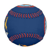 ミシガン州旗 野球ボール (正面)