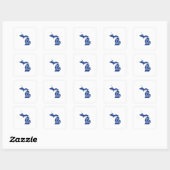 ミシガン州産の青いミチランダー スクエアシール (シート)