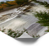 ミシガン州秋のタフカメノン川 ポスター (角)