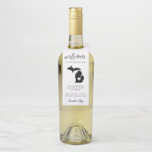 ミシガン州結婚の歓迎のお願い ボトルネックタグ (ボトル)