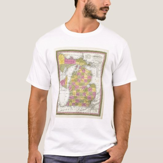 ミシガン州2の新しい地図 Tシャツ (正面)