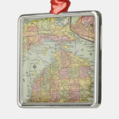 ミシガン州3 メタルオーナメント (左)