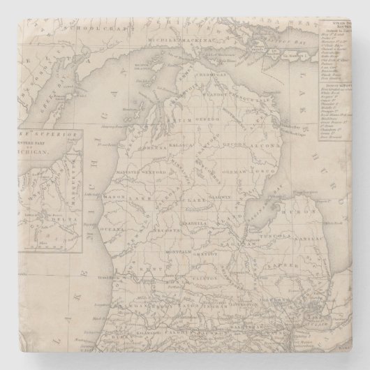 ミシガン州9 ストーンコースター (正面)