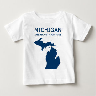 ミシガン州。 アメリカの高い5 ベビーTシャツ