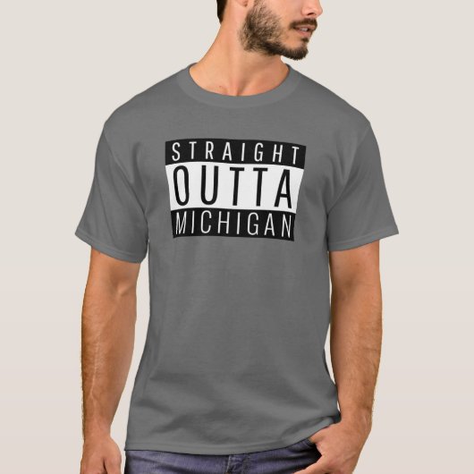ミシガン州 ミシガン アメリカ合衆国 Tシャツ (正面)