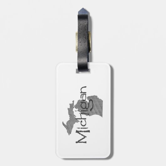 ミシガン州 ラゲッジタグ (裏面縦)