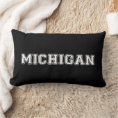 ミシガン州 ランバークッション (ブランケット)