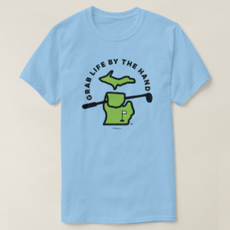 ミシガン州 – 手で生活を™ゴルフTシャツ Tシャツ
