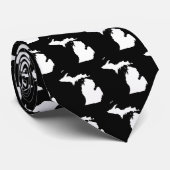 ミシガン州（白と黒） ネクタイ (ロール)