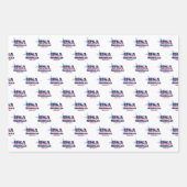 ミシガン州、50州、リバティ・ベル ラッピングペーパーシート (正面)