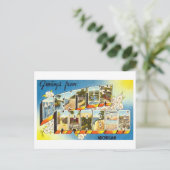 ミシガン州Benton Harborからのヴィンテージの挨拶 ポストカード (スタンド正面)