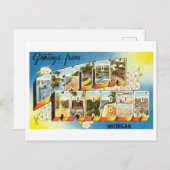 ミシガン州Benton Harborからのヴィンテージの挨拶 ポストカード (正面/裏面)