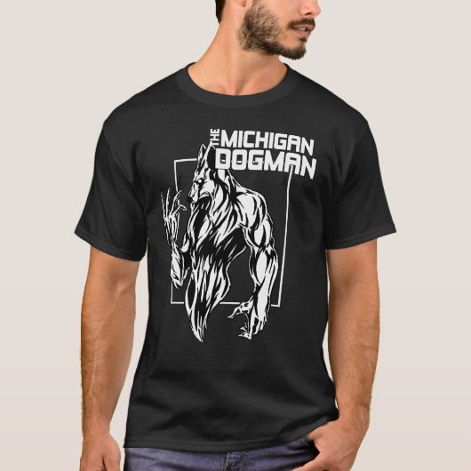 ミシガン州Dogman Tシャツ (正面)