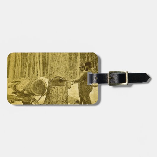 ミシガン州Goodridgeの兄弟Saginaw MIのPineries ラゲッジタグ (正面横)