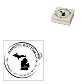 ミシガン差出人住所事業 ラバースタンプ (押印)