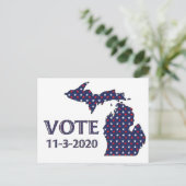 ミシガン投票 ポストカード (スタンド正面)