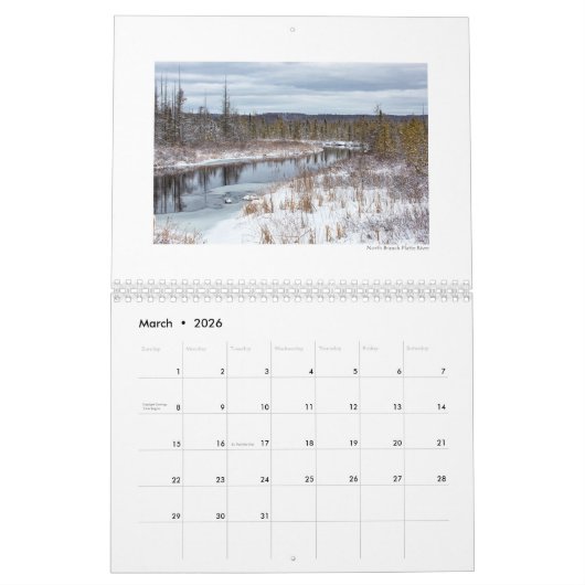 ミシガン暦 カレンダー (3月 2026)