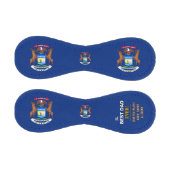 ミシガン最高の州パパ、愛国的な米国、ミシガン州旗 野球ボール (パネル)