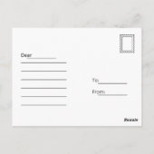 ミシガン海峡のマッキノーからの挨拶 ポストカード (裏面)