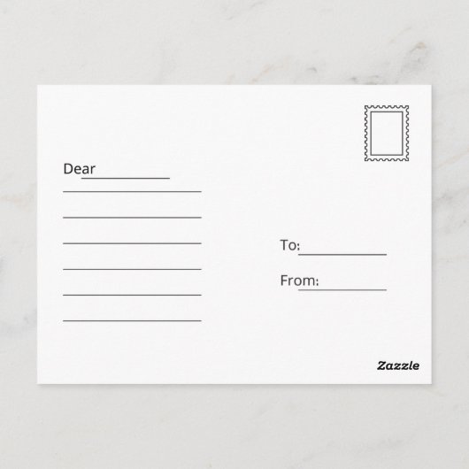 ミシガン海峡のマッキノーからの挨拶 ポストカード (裏面)