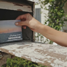 ミシガン海峡のマッキノーからの挨拶 ポストカード