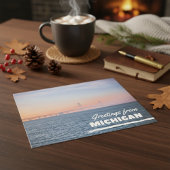 ミシガン海峡のマッキノーからの挨拶 ポストカード