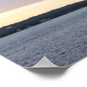 ミシガン湖からのマッキナック橋の眺め ポスター (角)