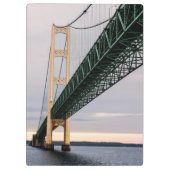 ミシガン湖からマッキナック橋が見える クリップボード (裏面)