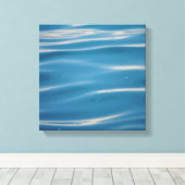 ミシガン湖で雨が降る キャンバスプリント (インサイチュ (ウッドフロア))