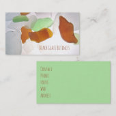 ミシガン湖のカラフルな海の破片 ビーチグラス 名刺 (正面/裏面)