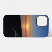 ミシガン湖のサンセット iPhoneケース (裏面横)