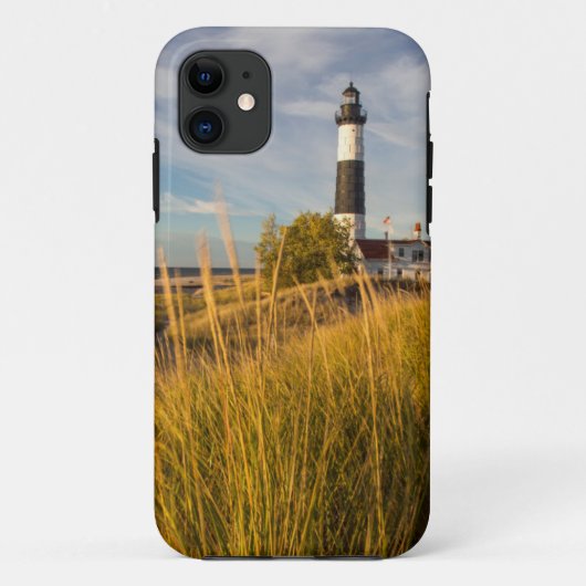 ミシガン湖のビッグセーブルポイント灯台 Case-Mate iPhoneケース (裏面)