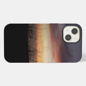 ミシガン湖の夕日 iPhoneケース (裏面横)