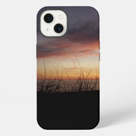 ミシガン湖の夕日 iPhoneケース (裏面)
