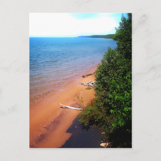 ミシガン湖の夢を見る ポストカード (正面)