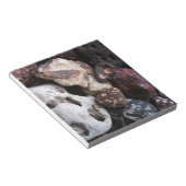 ミシガン湖の海岸から興味深い岩 ノートパッド (アングル)