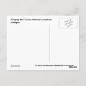 ミシガン湖の郵便はがき ポストカード (裏面)