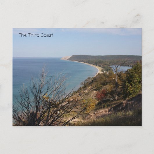 ミシガン湖の郵便はがき ポストカード (正面)