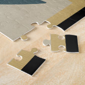 ミシガン湖の青い魚のヴィンテージ旅行 ジグソーパズル (側面)