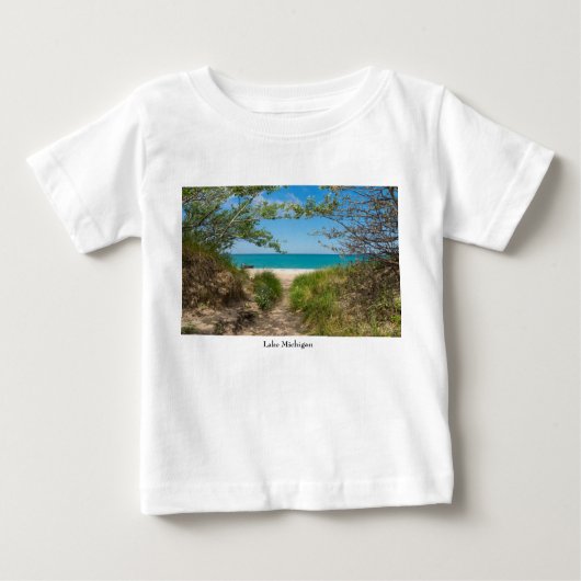 ミシガン湖の静けさ ベビーTシャツ (正面)